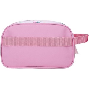 Neceser Dos Compartimentos Adaptable Malva Joumma Disney Stitch You & Me 26x16x12 cm Poliéster
