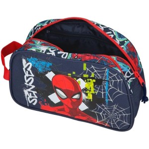Neceser Dos Compartimentos Adaptable Marino Joumma Marvel Grafity of Spiderman 26x16x12 cm Poliéster 4,99L