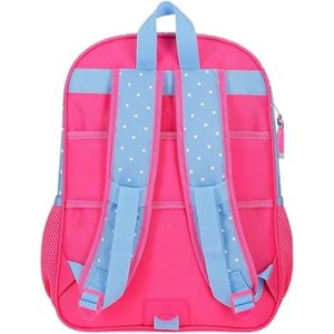 Mochila Escolar Adaptable a Carro Azul Claro Joumma Disney Minnie Flowers 30x40x13 cm Poliéster 15,6L