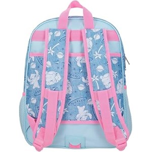 Mochila Escolar 15" Azul Joumma Disney Stitch Hearts 30x38x12 cms Poliéster 13,68L
