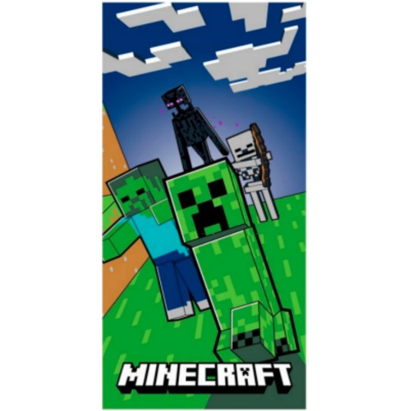 Toalla Microfibra Minecraft 70x140cm