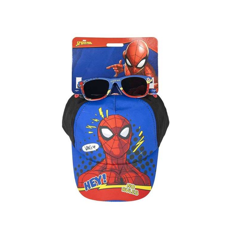 Gorra Set Gafas De Sol Spiderman Marvel 53 Cm