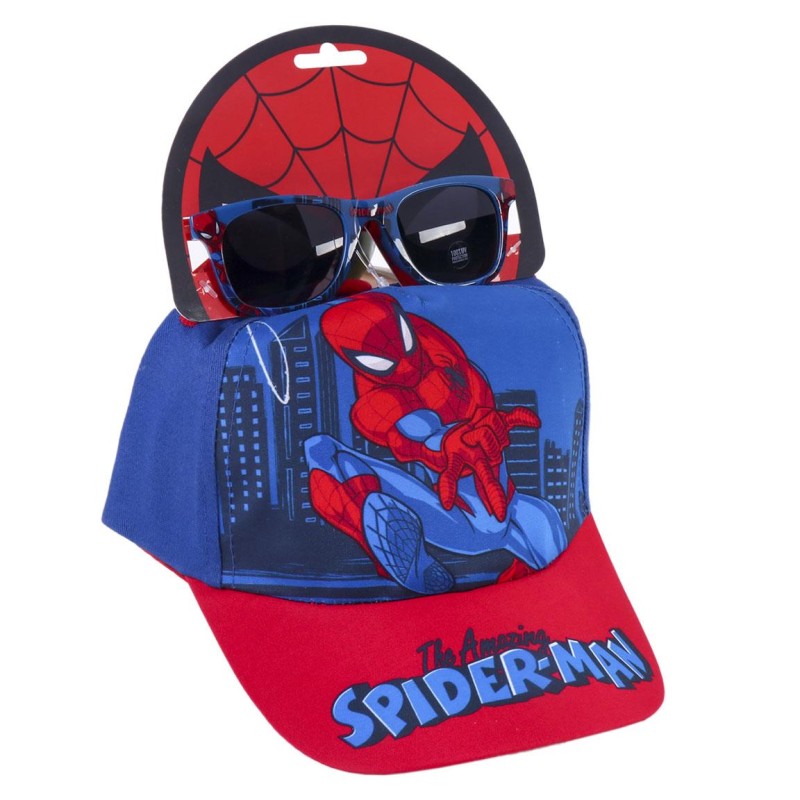 Gorra Set Gafas De Sol Spiderman Marvel 53 Cm