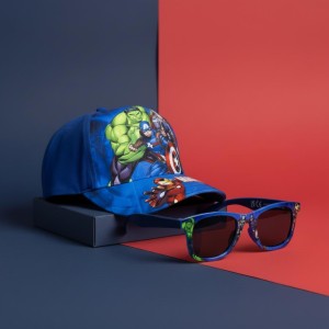 Gorra Set Gafas De Sol Vengadores Marvel 53 Cm