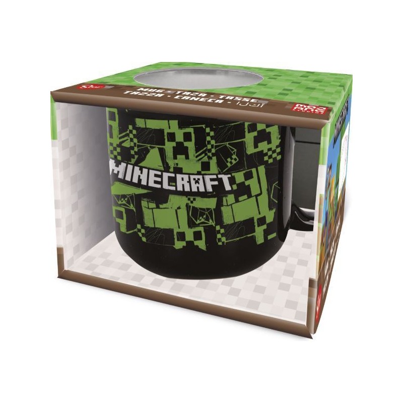 Taza Ceramica Desayuno 400ml en Caja de Regalo Minecraft Iconicmono Young Adult