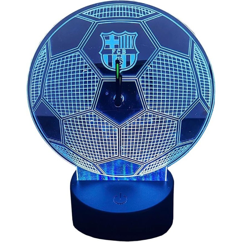 Reloj con luz LED F.C.Barcelona Metacrilato