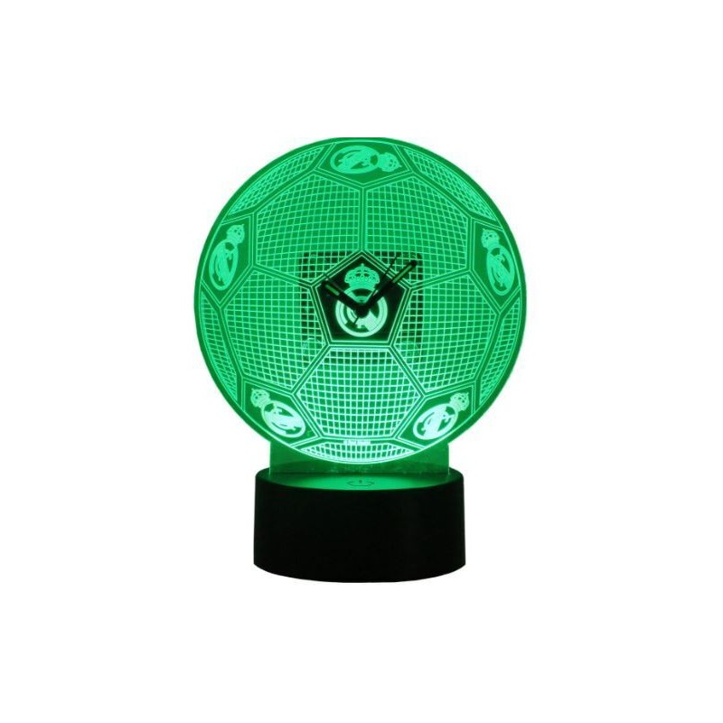 Reloj con luz LED Real Madrid Metacrilato