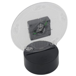 Reloj con luz LED Real Madrid Metacrilato