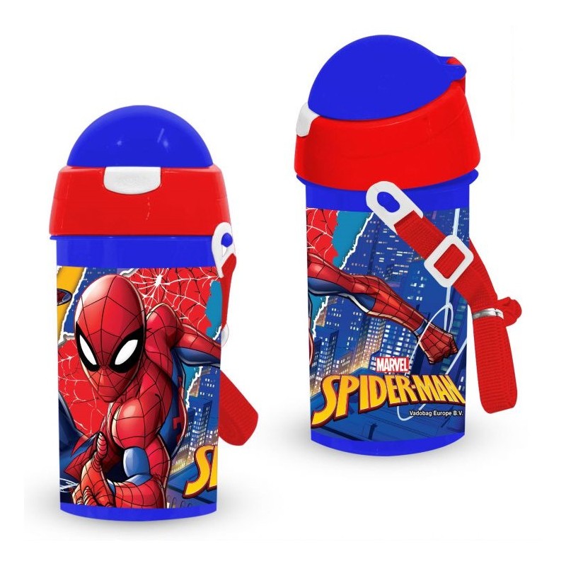 Cantimplora Plastico Spiderman Marvel
