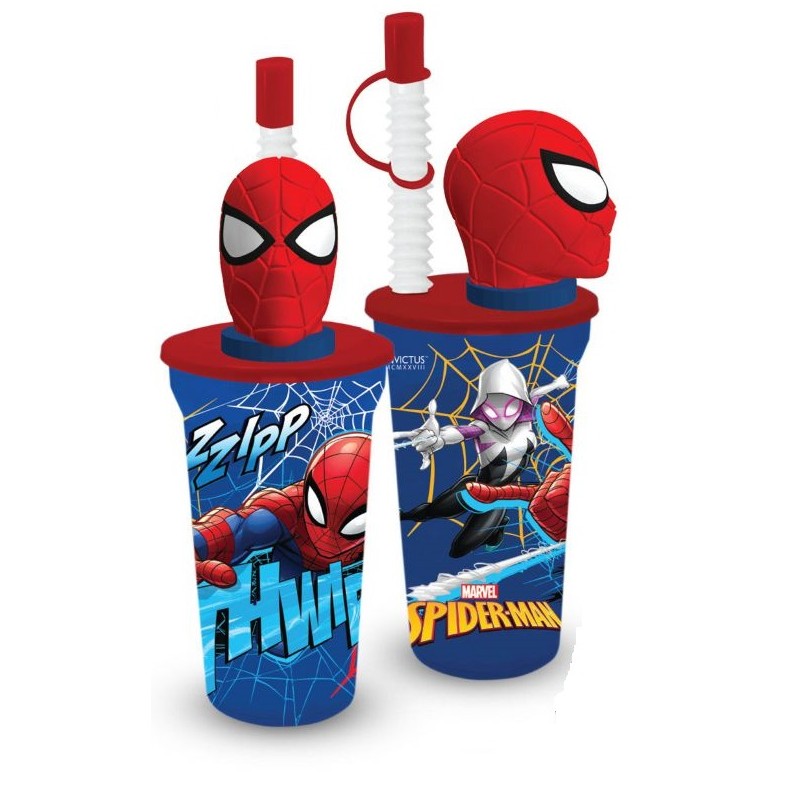 Vaso 3D Topper Spiderman Marvel 400ml