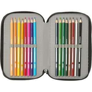 Estuche Escolar con 37 Útiles Incluidos,REAL BETIS BALOMPIÉ - Ideal para Niños de 5 a 14 Años, Cómodo y Versátil, Calidad y Resi