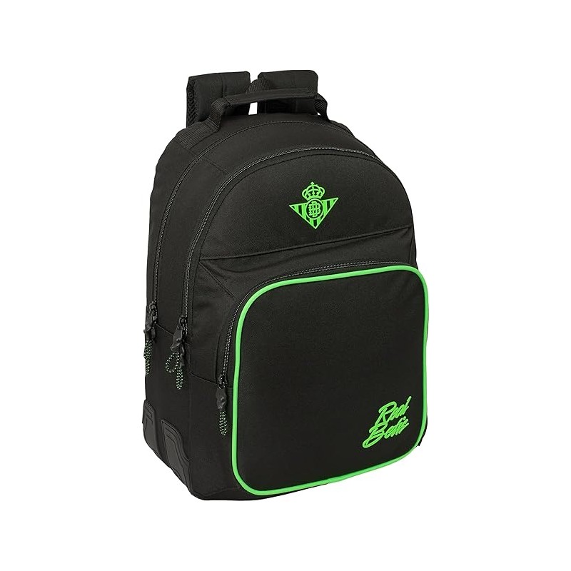 Mochila Escolar Infantil,REAL BETIS BALOMPIÉ - Ideal para Niños de Diferentes Edades, Cómoda y Versátil, Calidad y Resistencia, 
