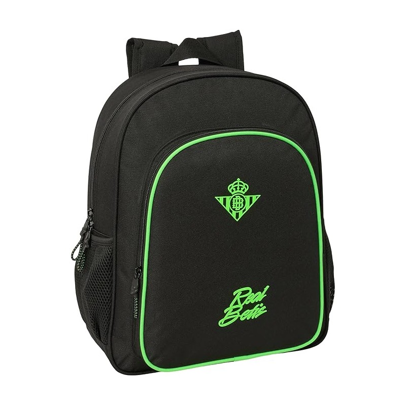 Mochila Escolar Niño,REAL BETIS BALOMPIÉ - Mochila Infantil, Adaptable a Carro, Ideal para Niños en Edad Escolar, Cómoda y Versá