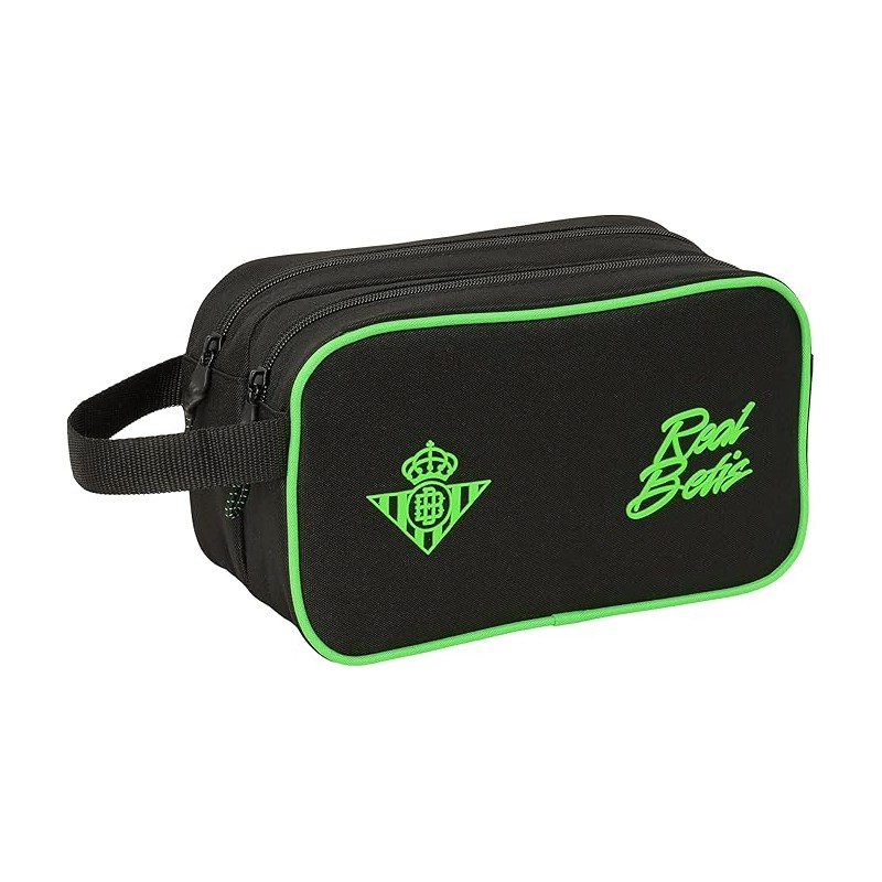 Neceser Escolar Infantil Grande, REAL BETIS BALOMPIÉ - Neceser Infantil, Adaptable a Carro, Ideal para Niños de 5 a 14 Años, Cóm