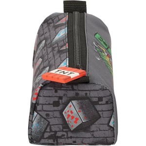 Portatodo con Cremallera y Compartimiento, Minecraft Graffiti – Estuche Infantil, Estuche Niño, Ideal para Niños en Edad Escolar