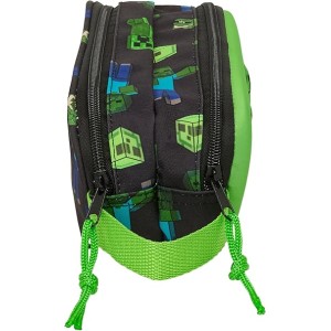 Portatodo Doble 3D, MINECRAFT – Estuche Infantil, Estuche Niño, Ideal para Niños en Edad Escolar, Cómodo y Versátil, Calidad y R