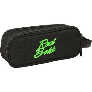 Portatodo Doble Niño,REAL BETIS BALOMPIÉ - Estuche Infantil, Estuche Niño, Ideal para Niños en Edad Escolar, Cómodo y Versátil, 