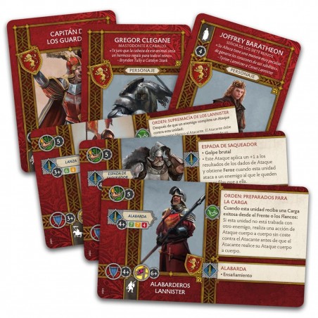 Juego de mesa cancion de hielo y fuego: pack de faccion lannister pegi 14