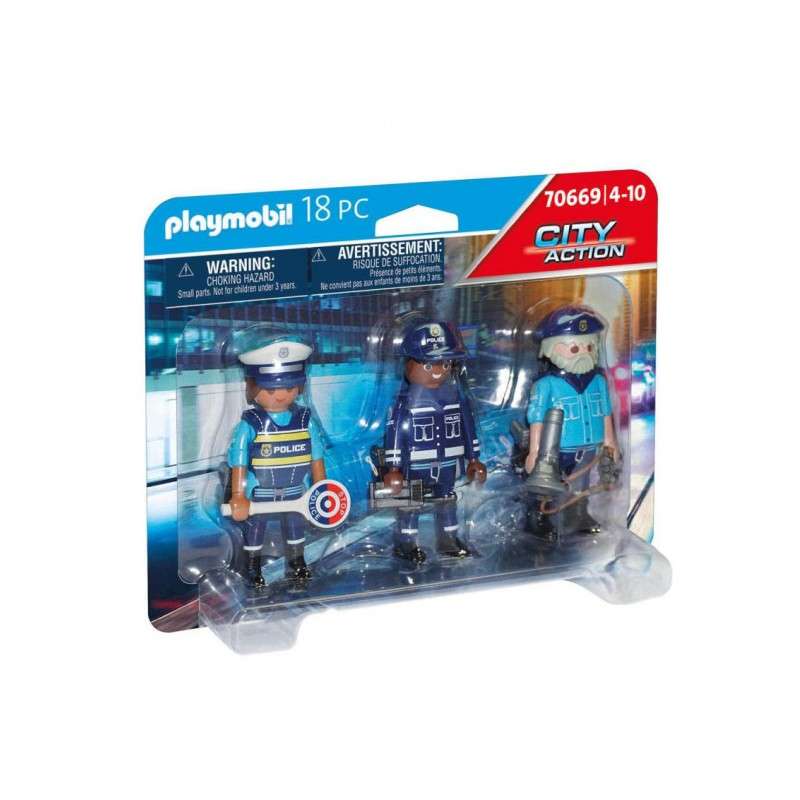 Playmobil ciudad set figuras policias