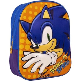 Mochila 3D Sonic 31x25x10cm.