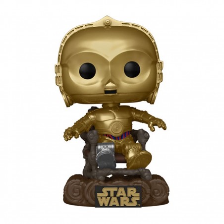 Funko pop star wars retorno del jedi 40 aniversario c - 3po en silla 70744