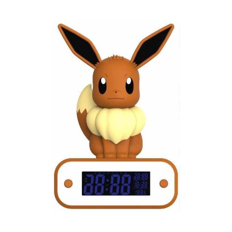 Lampara led reloj despertador teknofun madcow entertainment pokemon eevee 20 cm
