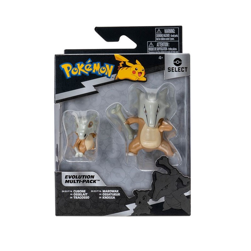 Figura jazwares pokemon multipack evolution doble