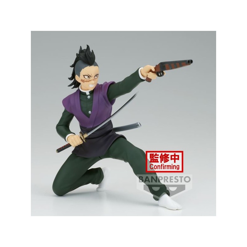 Figura banpresto demon slayer kimetsu no yaiba vibration stars genya shinazugawa 12cm