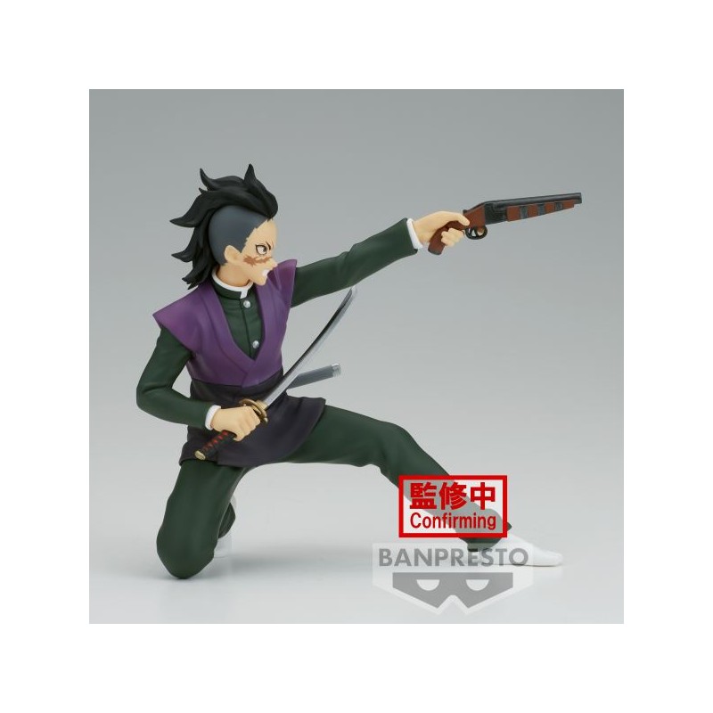 Figura banpresto demon slayer kimetsu no yaiba vibration stars genya shinazugawa 12cm