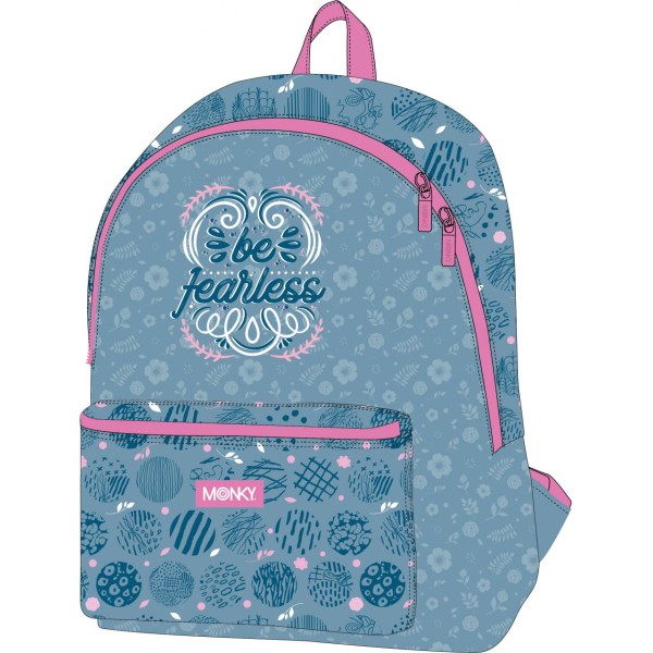 Mochila C/Bolsillo Monky Be 41cm