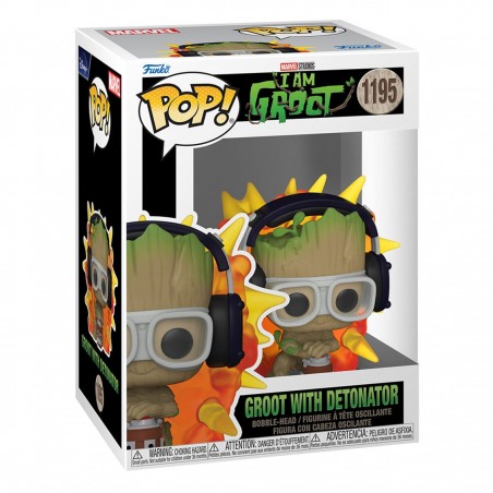 Funko pop marvel guardianes de la galaxia groot con detonador 70653