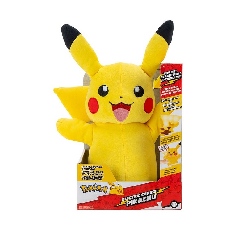 Peluche jazwares pokemon pikachu electronico