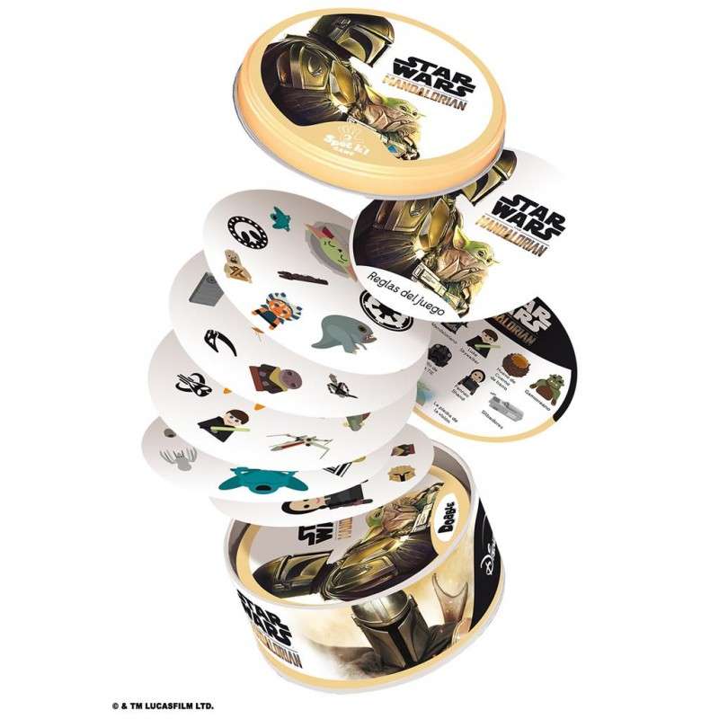 Juego de mesa dobble star wars mandalorian pegi 6