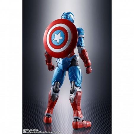 Figura tamashii nations marvel tech on avengers sh figuarts capitan america