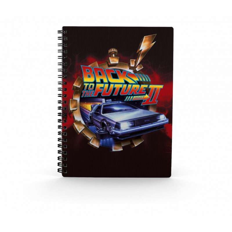 Libreta efecto 3d poster bttf 2 regreso al futuro