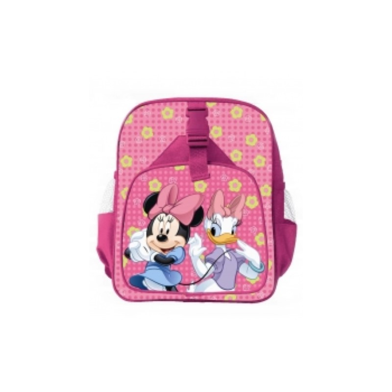 Mochila Infantil Con Bolsillos Minnie Disney 30x20cm.