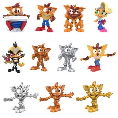 Figuras bizak crash bandicoot caja sorpresa