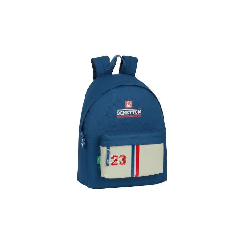 Mochila Benetton Varsity 33x15x42cm.