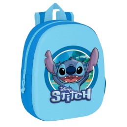 Mochila 3D Stitch Disney 27x10x33cm.