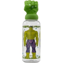 Botella Figura 3D Hulk Avengers 560Ml.