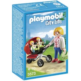 Playmobil mama con carrito...