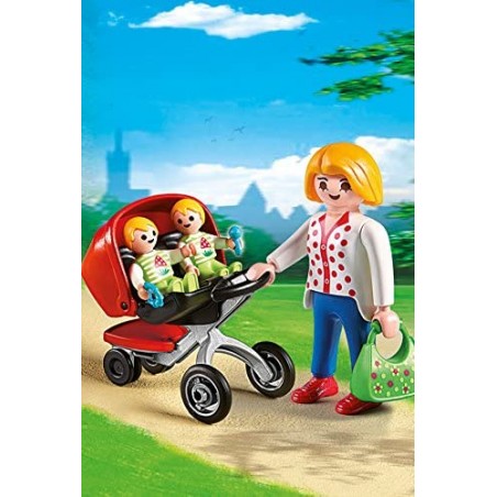 Playmobil mama con carrito de gemelos