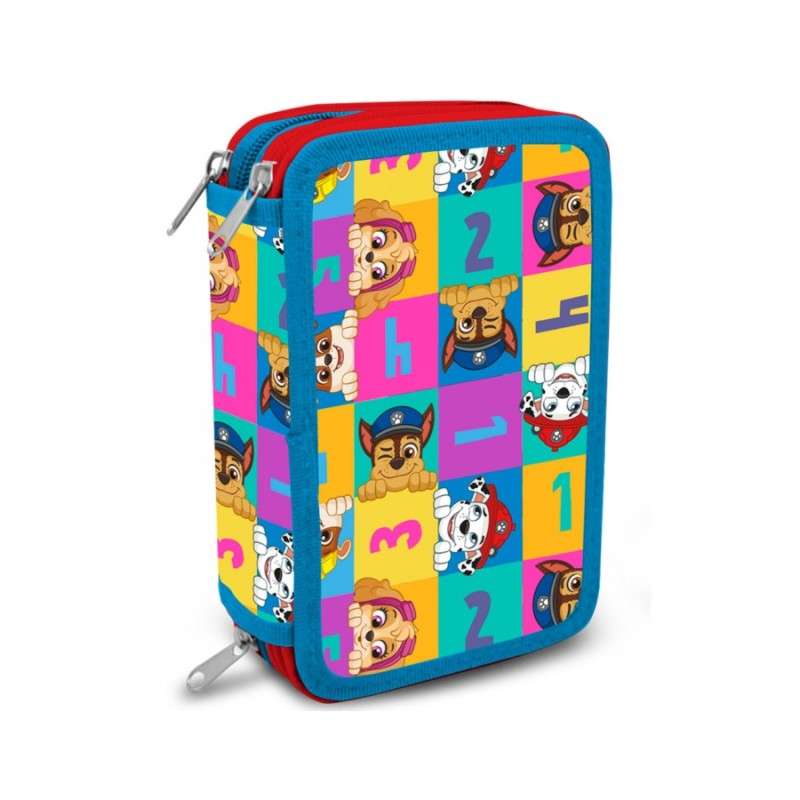 Estuche 3 Cremalleras Paw Patrol