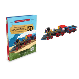 Construye Locomotora 3D. Libro + Maqueta 3D.