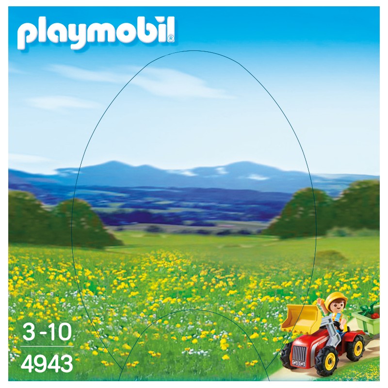 Playmobil niño con tractor