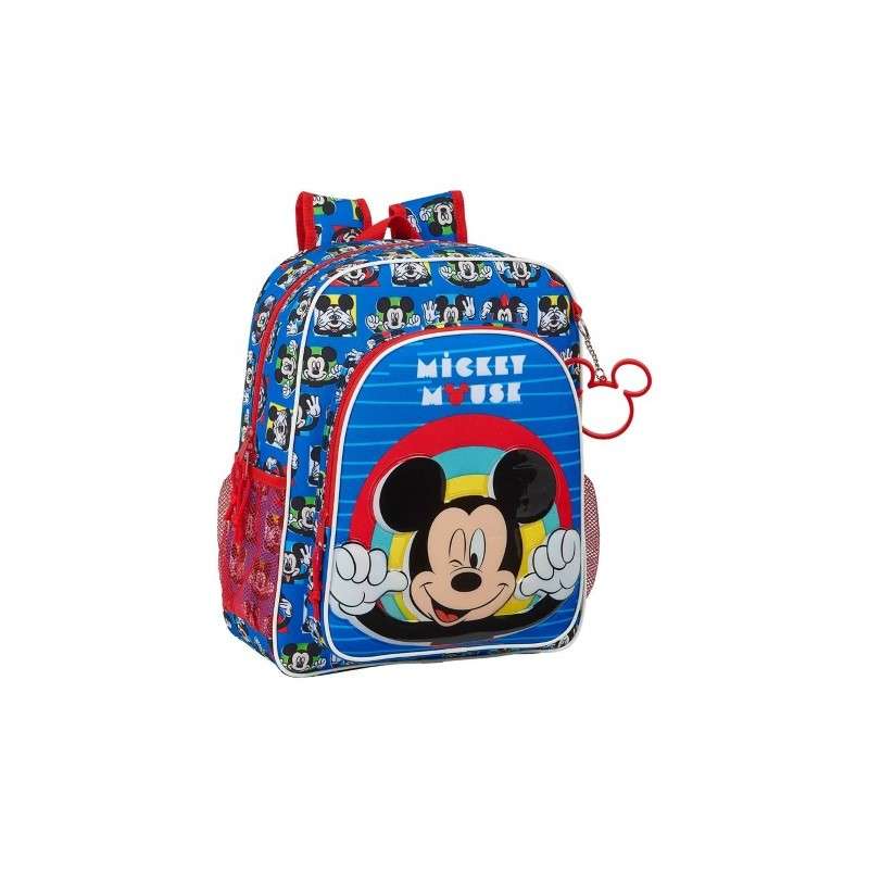 Mochila Junior Mickey Disney Adaptable 32x12x38cm.