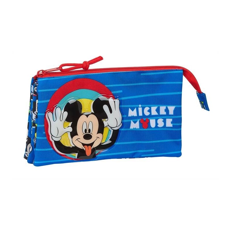 Portatodo Triple Mickey Disney 22x3x12cm.