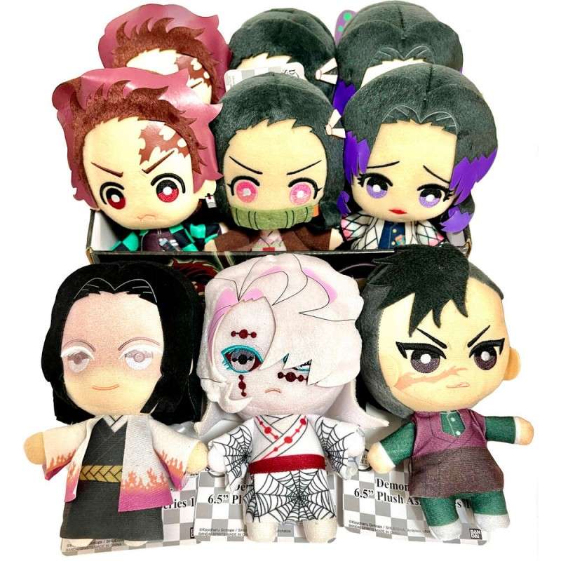 Set peluches banpresto kimetsu no yaiba demon slayer 9 unidades edicion exclusiva