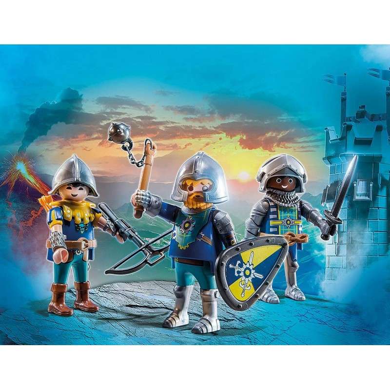 Playmobil set de 3 caballeros de novelmore