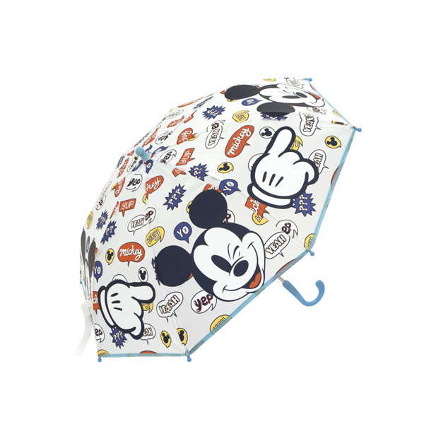 Paraguas Manual Mickey Disney Transparente 46cm.